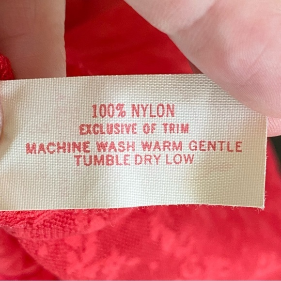 Vintage 80s Blush Lace Red Teddy Made In USA Size Small S Stretch Lingerie - Picture 7 of 7